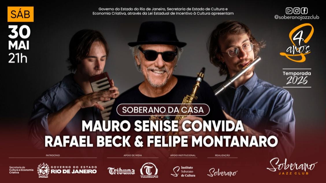 Mauro Senise convida Rafael Beck e Felipe Montanaro