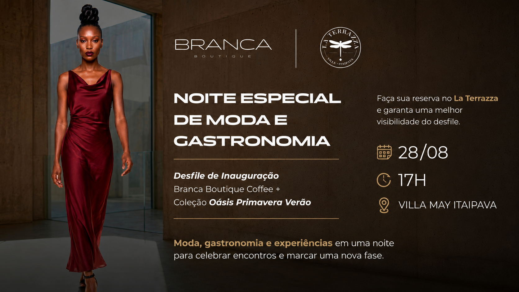 Noite Especial de Moda e Gastronomia — Branca Boutique