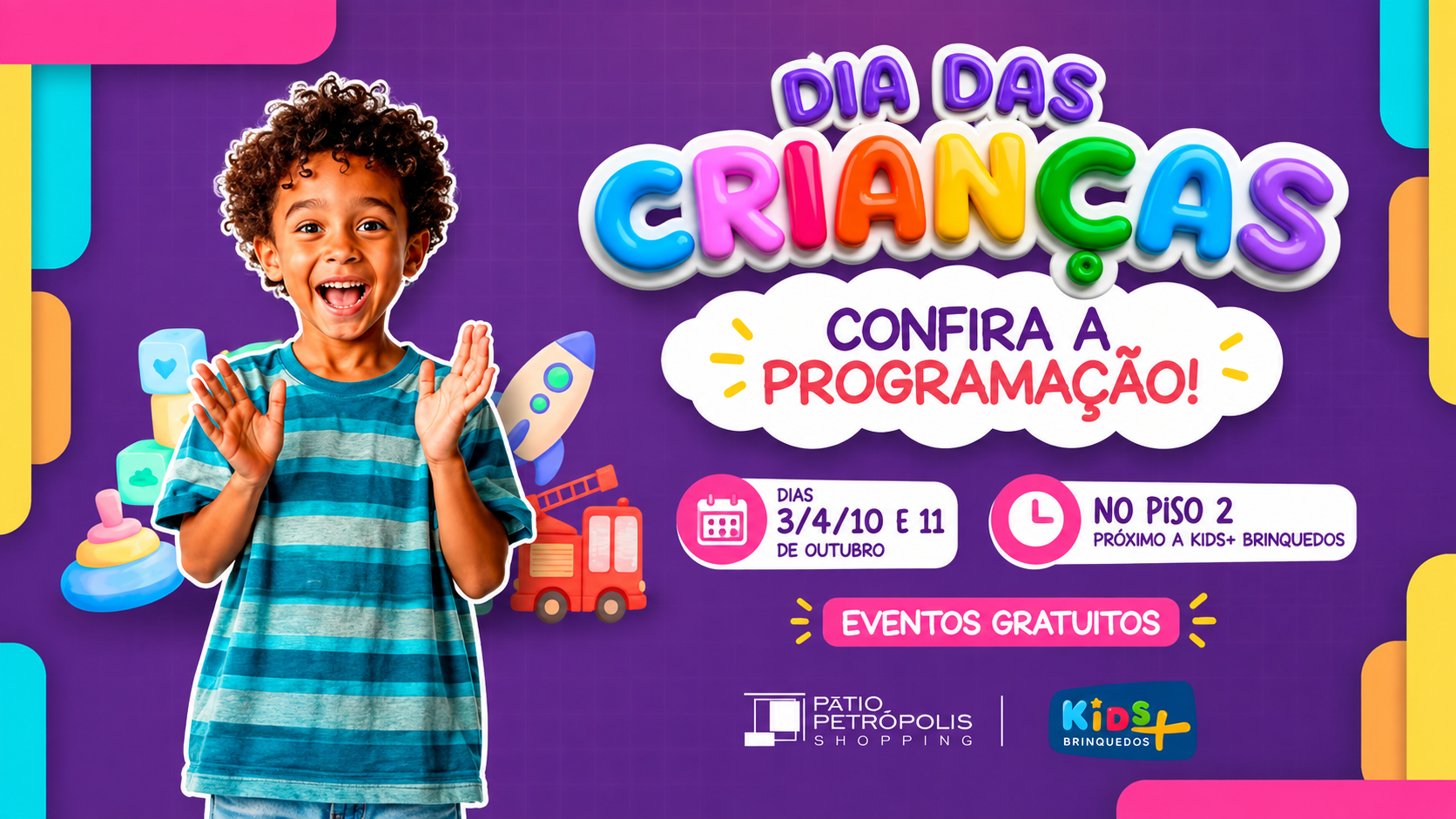 Dia das Crianças no Pátio Petrópolis